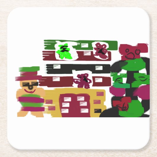 ジンジャーホテル スクエアペーパーコースター (正面)