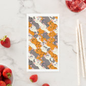 ジンジャーホワイト黒猫の対角パターン (インサイチュ)