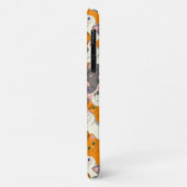 ジンジャーホワイト黒猫の対角パターン Case-Mate iPhoneケース (裏面/左)