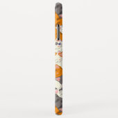 ジンジャーホワイト黒猫の対角パターン Case-Mate iPhoneケース (裏面/右)