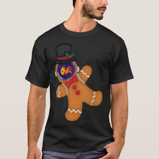 ジンジャーマンを釣る Tシャツ (正面)