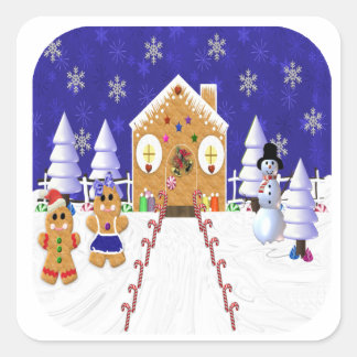 ジンジャーマンステッカーセット スクエアシール