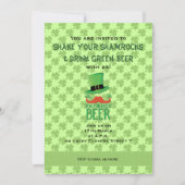 ジンジャームスターシェユーグリーンビールクローバー招待状 招待状 (正面)