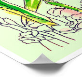 ジンジャールートウォーターの色 ポスター (角)