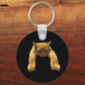 ジンジャーレイジーキャット、キーリング キーホルダー (正面)