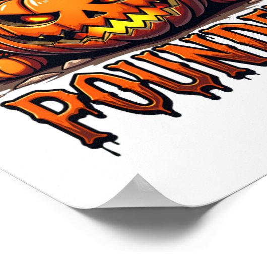 ジンジャーレッドヘッドのパートナーのためのカボチャのパウンダートップ ポスター (角)