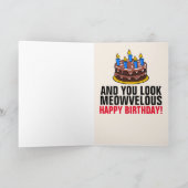 ジンジャーレッド猫誕生日カード カード (内部)