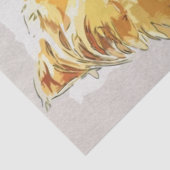 ジンジャーロングヘアキャットウォーターカラースケッチ 薄葉紙 (詳細)