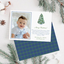 ジンジャー名門私立校風のジャーオーナメントメリークリスマスフォト シーズンカード