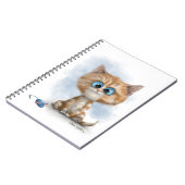 ジンジャー子猫とネズミのキャラクター ノートブック (左側)