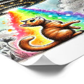 ジンジャー子猫とUFO ポスター (角)