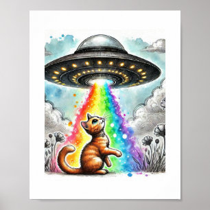 ジンジャー子猫とUFO ポスター