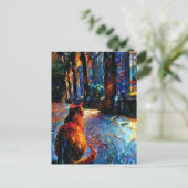 ジンジャー子猫はがき ポストカード (スタンド正面)