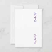 ジンジャー子猫アーティス絵を描トクリムトガーデン サンキューカード (裏面)