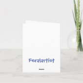 ジンジャー子猫アートブック販売 サンキューカード (裏面)