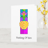 ジンジャー考えジャーのフローラ カード (黄色い花)