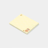 ジンジャー虎猫キティ猫マンガオンイエロー ポストイット (アングル)