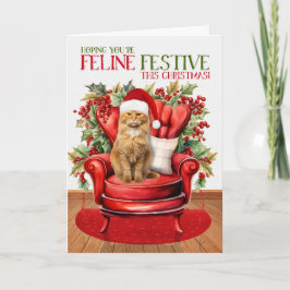 ジンジャー虎猫クリスマスキャット猫フェスティバル シーズンカード