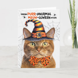 ジンジャー虎猫ハロウィーンキャットパーノーマルMEOWolween シーズンカード