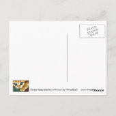 ジンジャー遊虎猫とウール ポストカード (裏面)