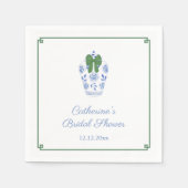 ジンジャー頭が切れるジャールクリスマスブライダルシャワーパーティー スタンダードカクテルナプキン (正面)