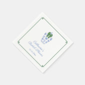 ジンジャー頭が切れるジャールクリスマスブライダルシャワーパーティー スタンダードカクテルナプキン (角)