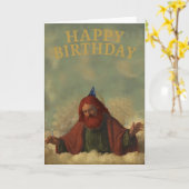 ジンジャー ゴッド バースデー カード (黄色い花)