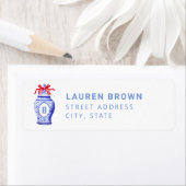 ジンジャー・ジャー・ジャー・モノグラム |レッドボウ ラベル (インサイチュ)