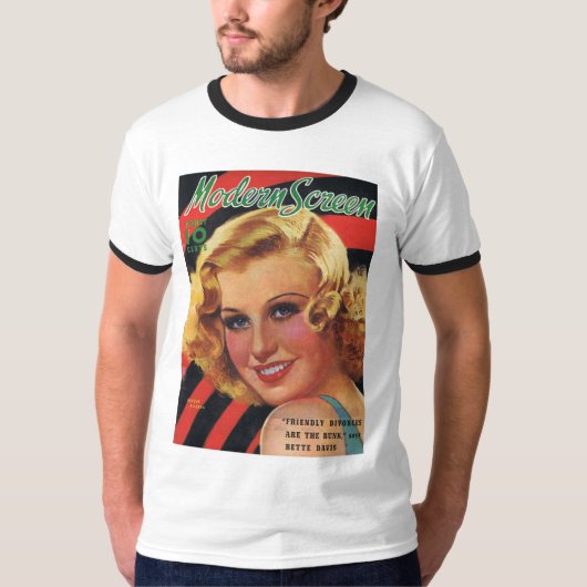 ジンジャー・ロジャースのモダンなスクリーン1936年 Tシャツ (正面)