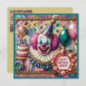 ジンジャー～誕生日カード～ピエロ～ (正面/裏面)