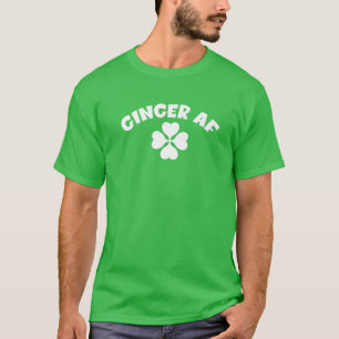 ジンジャーSt patricks dayおもしろいレッドヘッドアイリッシュウォメンズ Tシャツ
