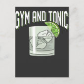 ジントニックおもしろいプンジムフィットネスユーモア ポストカード (正面)