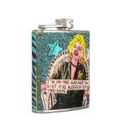 ジントニックのフラスコ私AMは食事療法します フラスク (右)