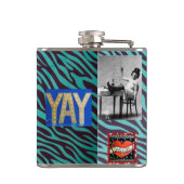 ジントニックのフラスコ私AMは食事療法します フラスク (裏面)