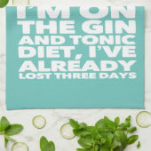 ジントニックダイエットヴィンテージ キッチンタオル (折り畳み)