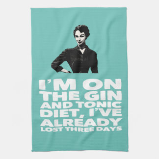 ジントニックダイエットヴィンテージ キッチンタオル