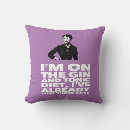 ジントニックダイエットヴィンテージ クッション (正面)