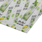 ジントニックパターン、ガラスまな板11" x8 " カッティングボード (角)