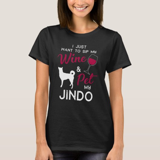 ジンドドッグワインオーナークリスマス誕生日 Tシャツ (正面)