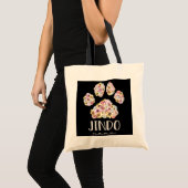 ジンドママフローラポー犬ママ トートバッグ (正面(商品))
