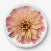 ジンニアスフローラフラワー自然紙プラ ペーパープレート (正面)