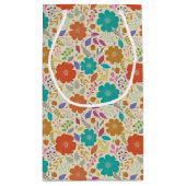 ジンニア ホワイト ギフト バッグ スモールペーパーバッグ (裏面)