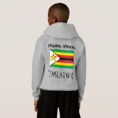 ジンバブエおよびジンバブエ国旗とキッズ (裏面フル)