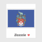 ジンバブエのブルワヨ国旗 シール (シート)