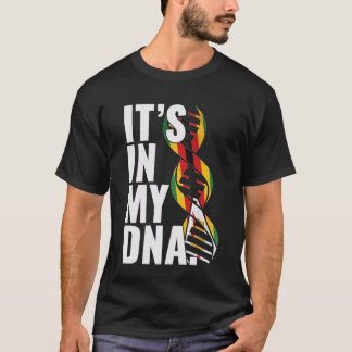 ジンバブエのルーツ フラグ 指紋 グラフィック 愛国的 Tシャツ
