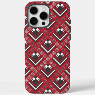 ジンバブエのレツォアフリカン レトロ マッドクロスプリント iPhone 16 PRO MAXケース