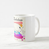 ジンバブエのレトロな旅行ロゴ コーヒーマグカップ (正面右)