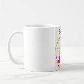 ジンバブエのレトロな旅行ロゴ コーヒーマグカップ (左)