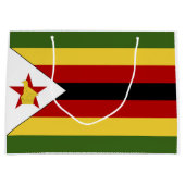 ジンバブエの国旗 ラージペーパーバッグ (正面)