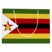 ジンバブエの国旗 ラージペーパーバッグ (裏面)